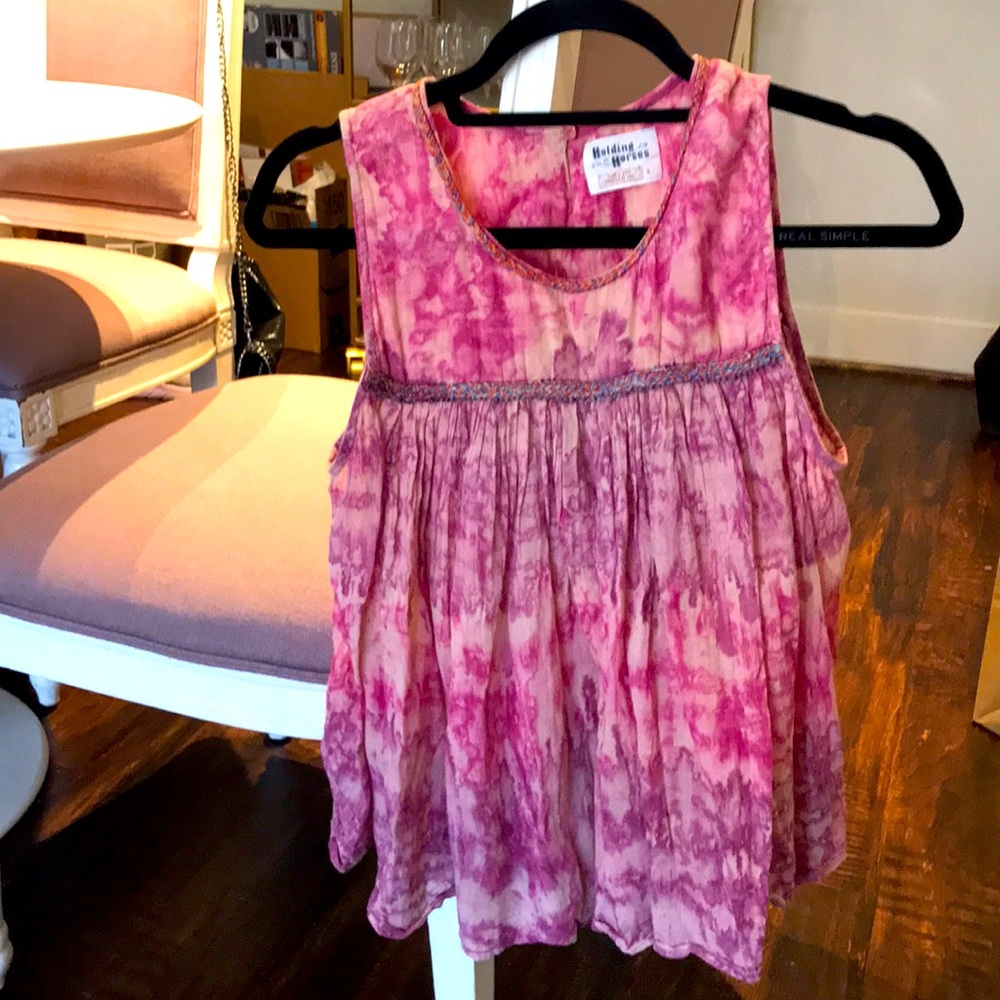 Anthropologie multi-colored tank